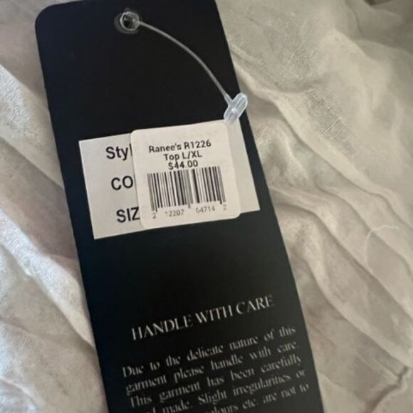 Ranees Off-Shoulder Top & Wide-Leg Pants palazzo Two-Piece White Bohemian Set - Picture 6 of 7